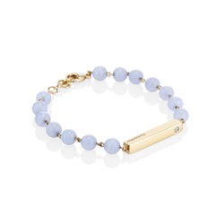 Chalcedony Beaded Bracelet