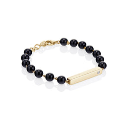 Black Onyx Beaded Bracelet