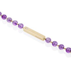 Amethyst Beaded Bracelet